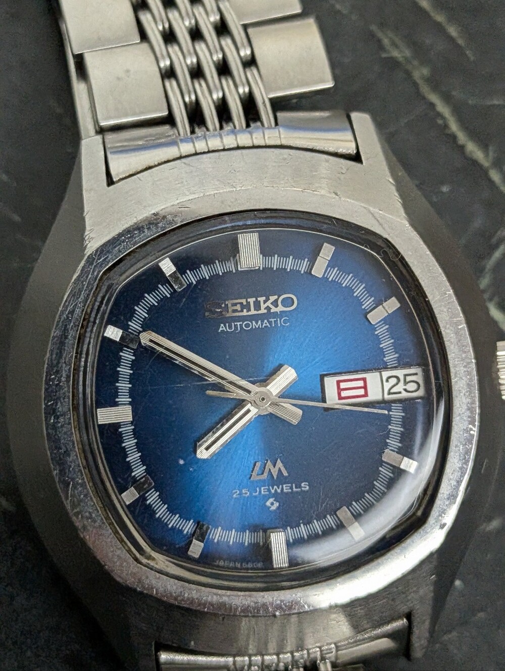 Seiko Lord Matic Automatic Blue Dial Men's Watch Vintage - Picture 2 of 7